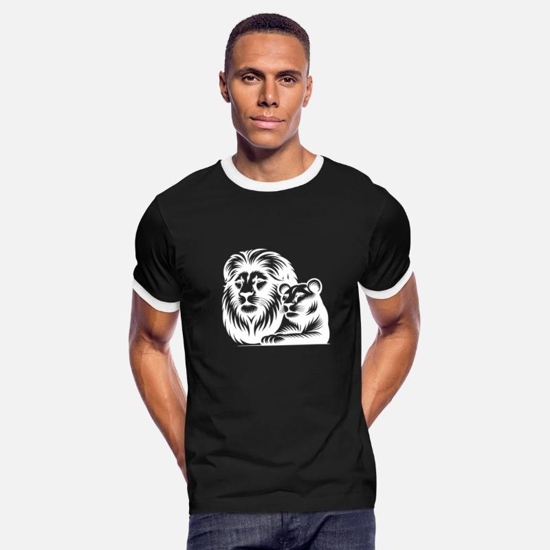 Mighty Big Cat Lion With Lioness Portrait Style