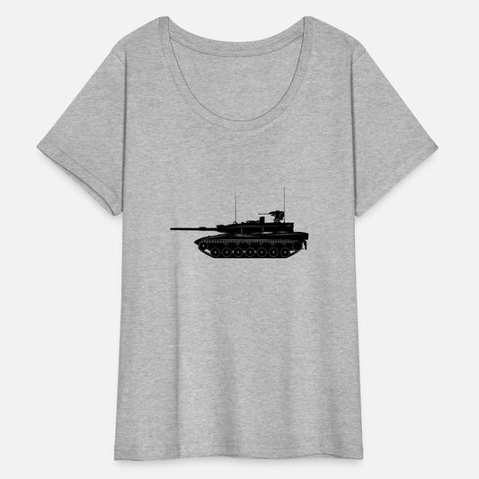 Military tank MBT transparent shadow graphic