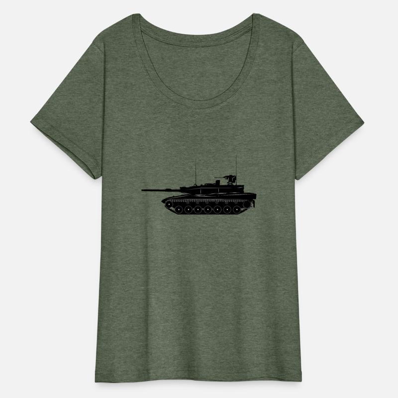 Military tank MBT transparent shadow graphic
