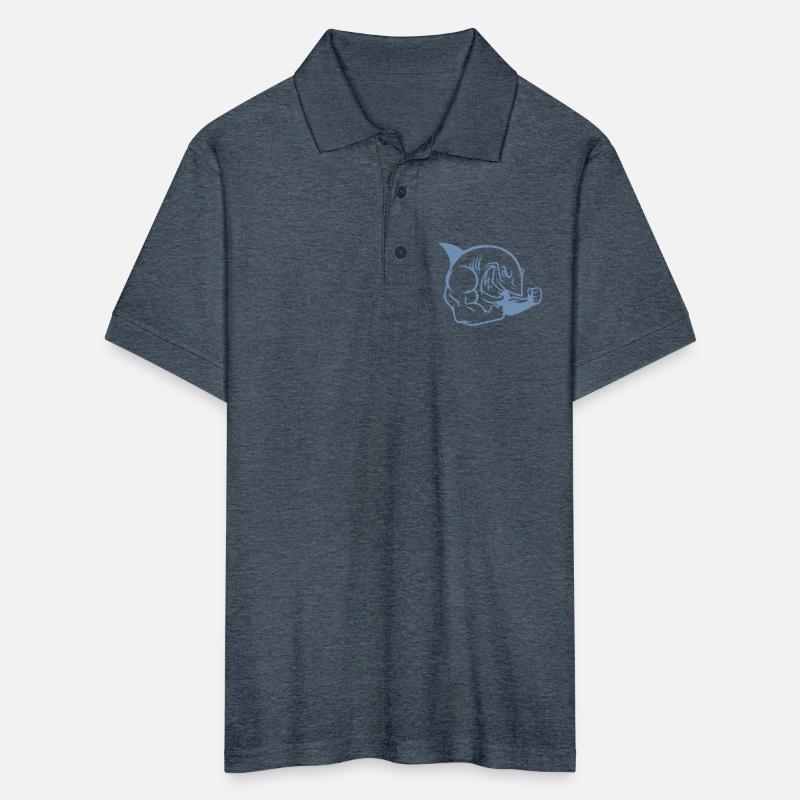 Muscular Shark Bodybuilder Workout Silhouette