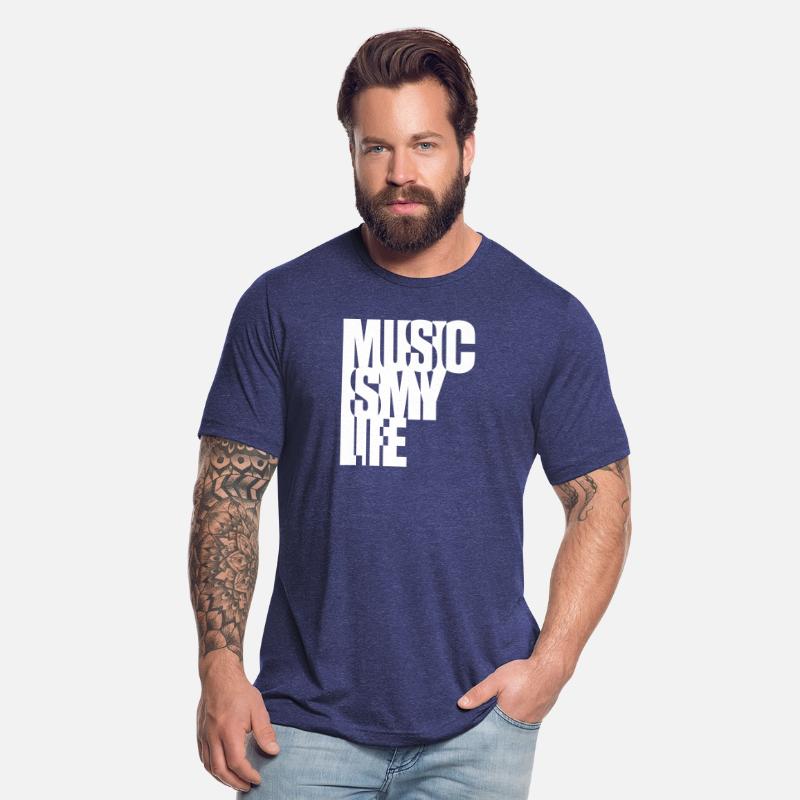 Music is my Life Text Letters Quote Saying Party
