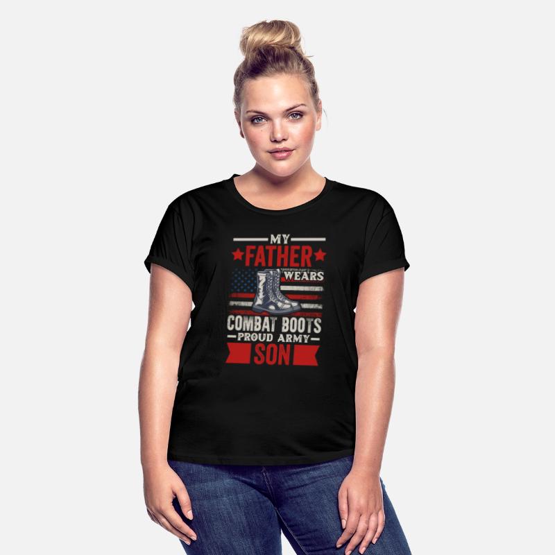 My Father Wears Combat Boots Proud Army Son Vetera