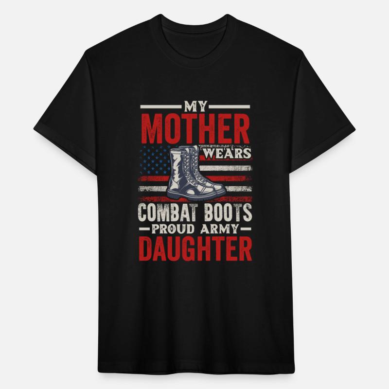 My Mother Wears Combat Boots Proud Army Daughter V