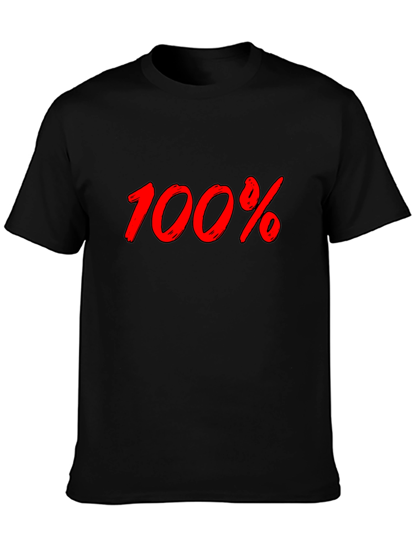 100% Graphic Black T-Shirt