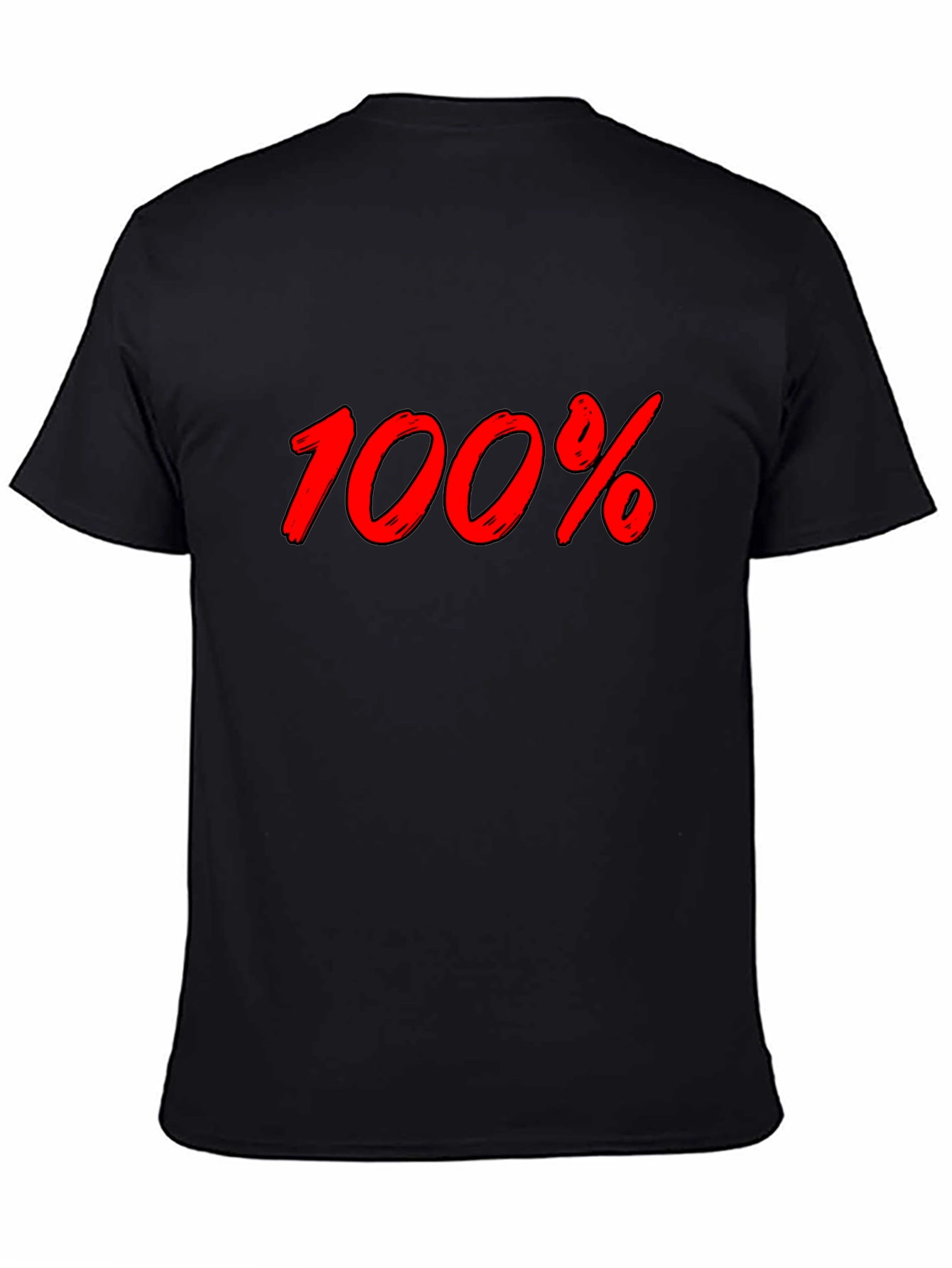 100% Graphic Black T-Shirt