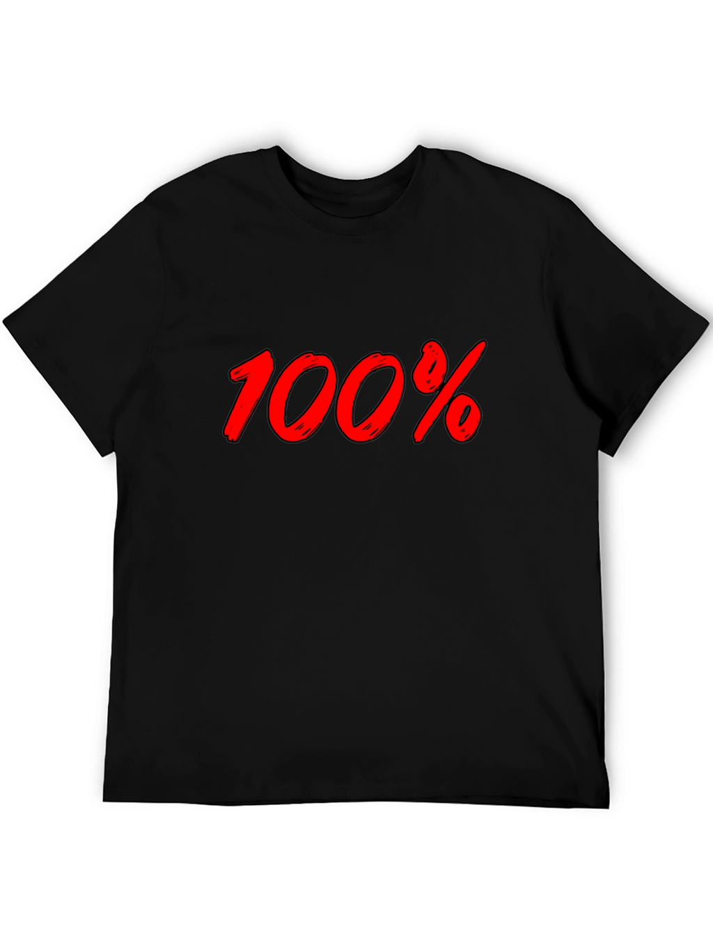 100% Graphic Black T-Shirt