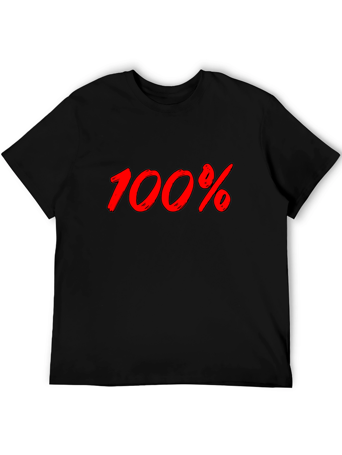 100% Graphic Black T-Shirt