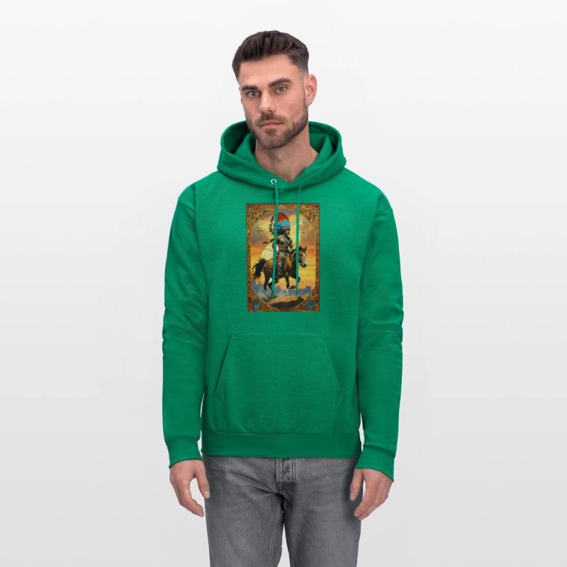 native american indian rebel in a raid