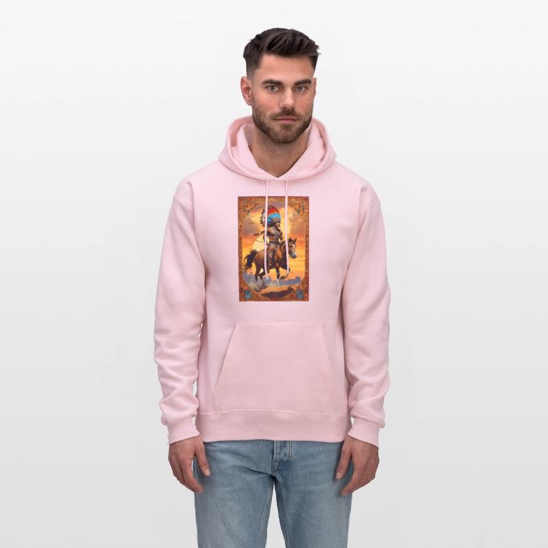 native american indian rebel in a raid