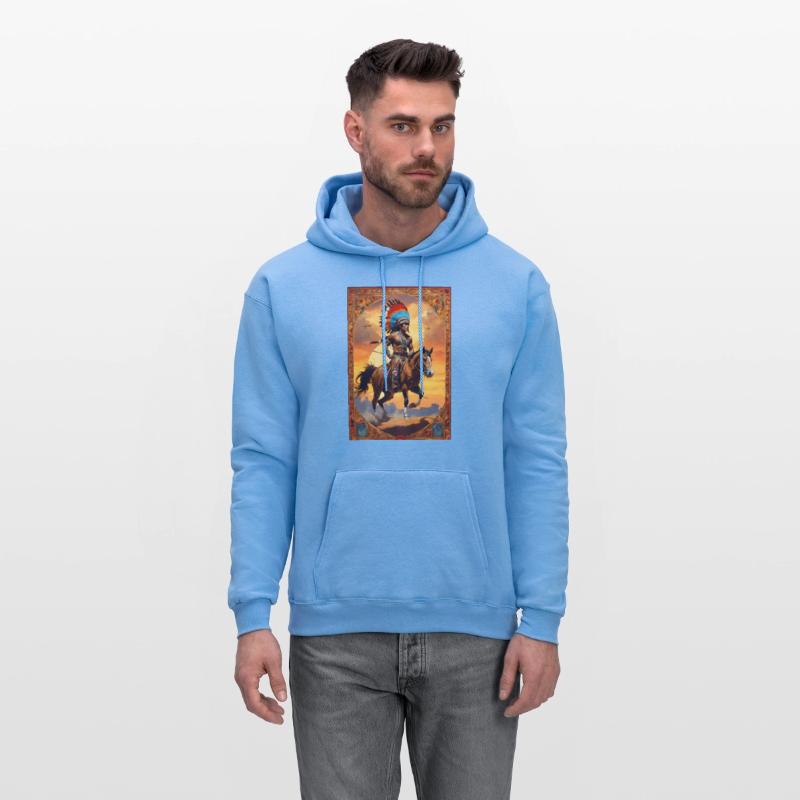 native american indian rebel in a raid