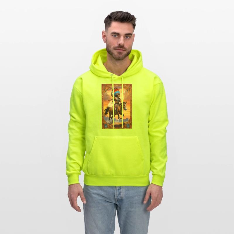 native american indian rebel in a raid