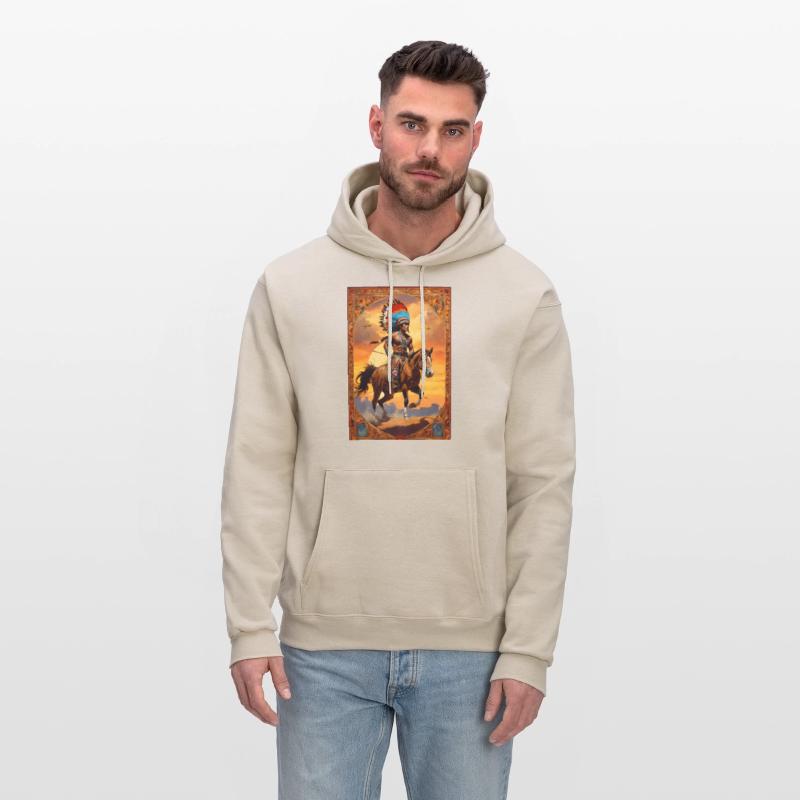 native american indian rebel in a raid