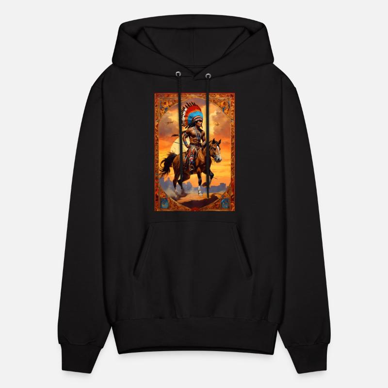 native american indian rebel in a raid