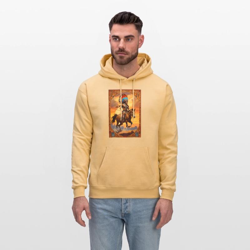 native american indian rebel in a raid