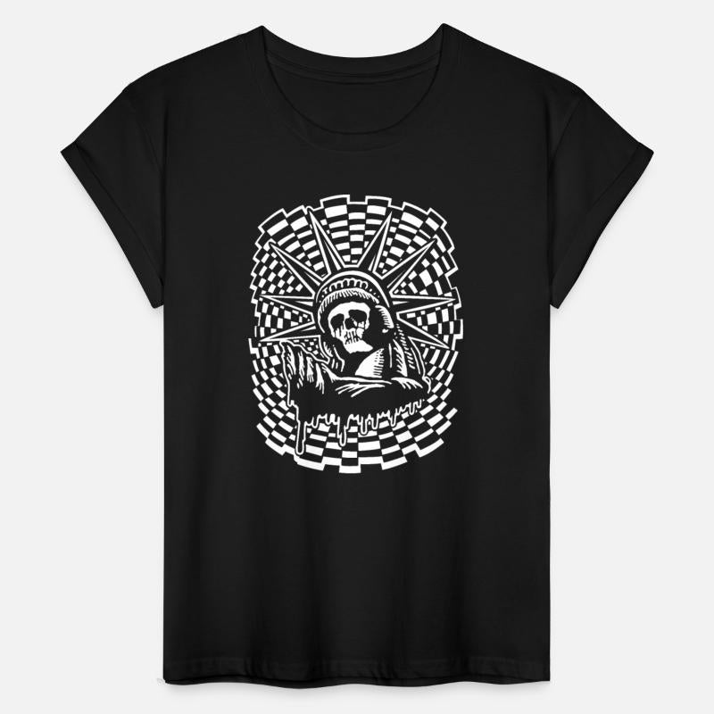 New York City Skeleton Statue of Liberty T-shirt