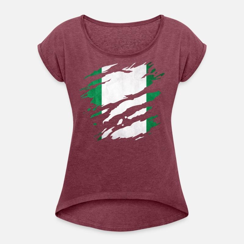 Nigeria - national flag, scratches, cracks