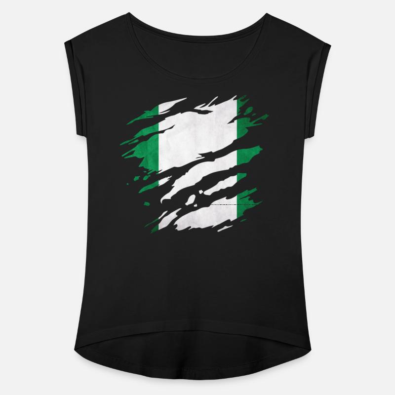 Nigeria - national flag, scratches, cracks