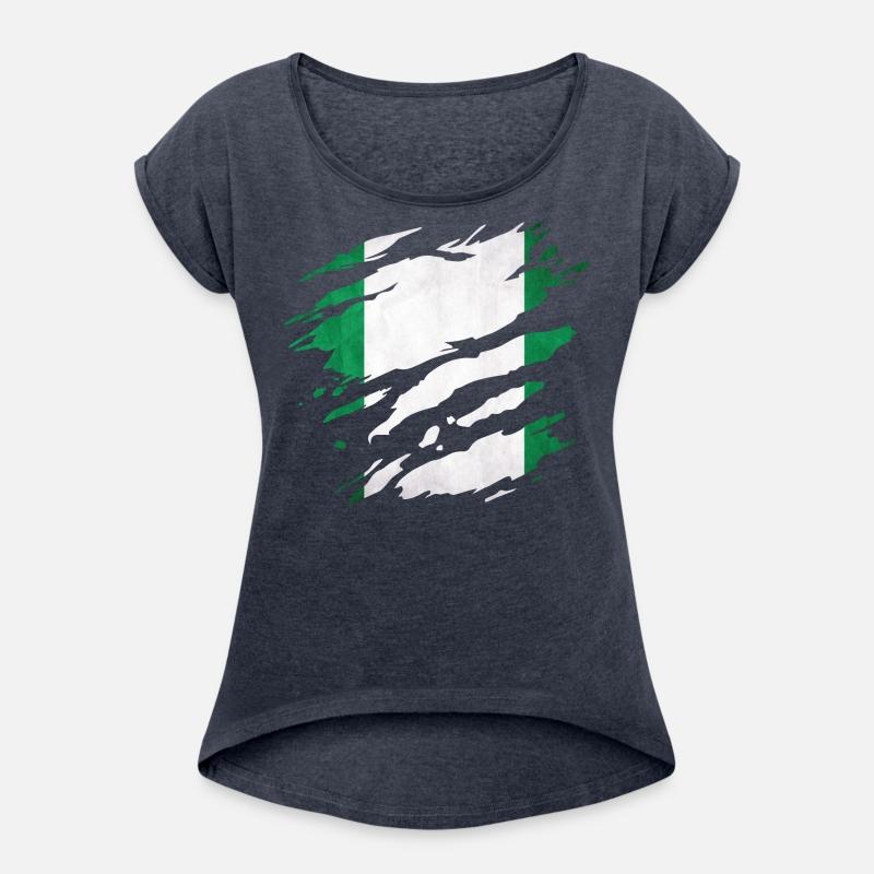 Nigeria - national flag, scratches, cracks