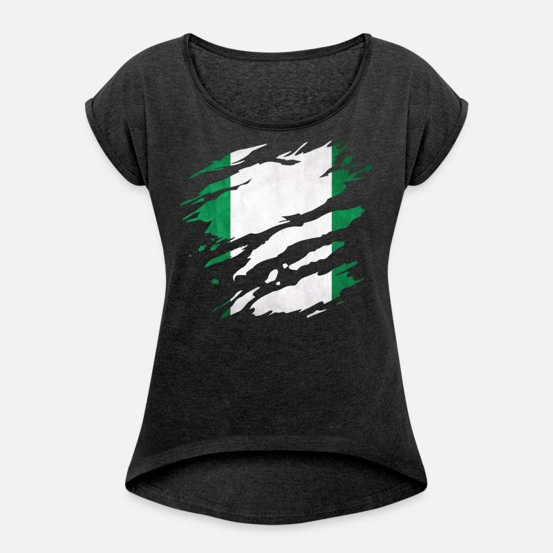 Nigeria - national flag, scratches, cracks