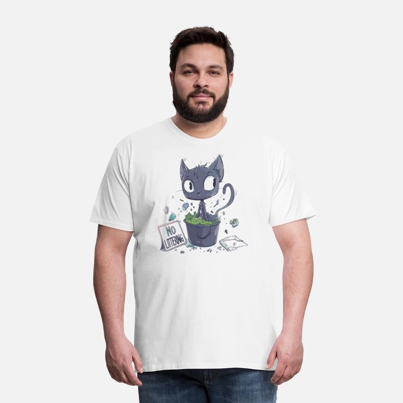 No Littering Cat Anti Littering Earth Day