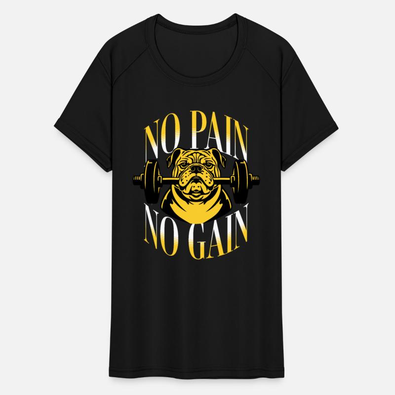 No Pain No Gain T Shirt DesignTemplate