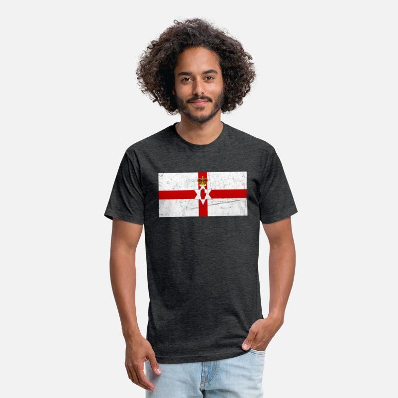 Northern Ireland Flag With National Irish Colors