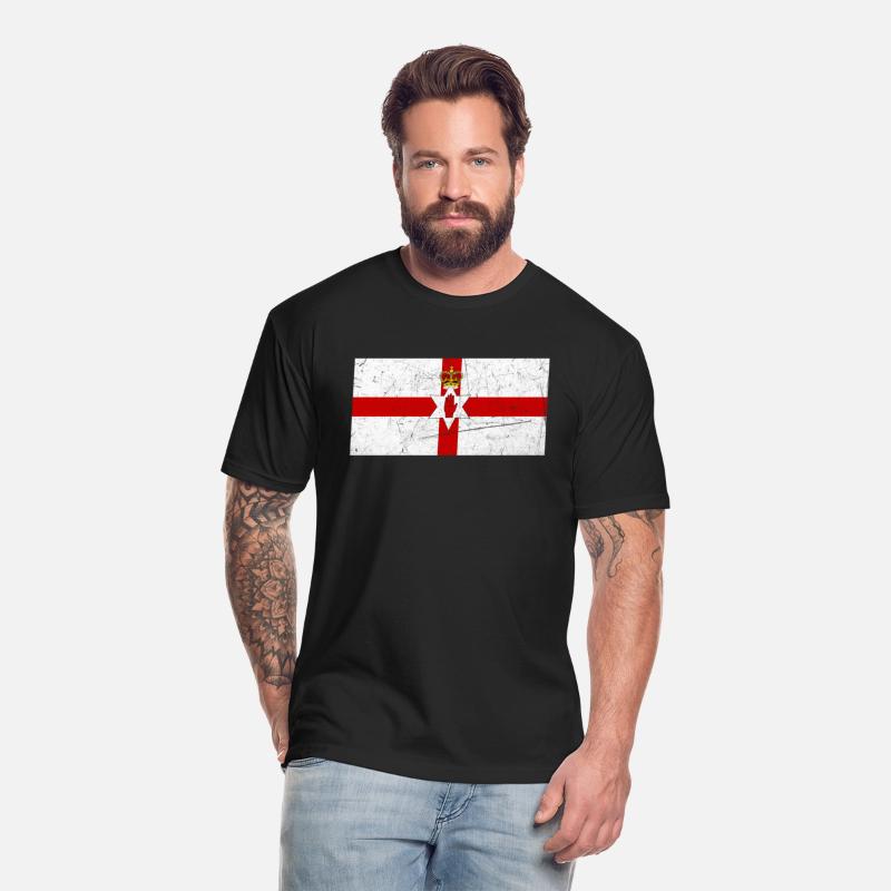 Northern Ireland Flag With National Irish Colors