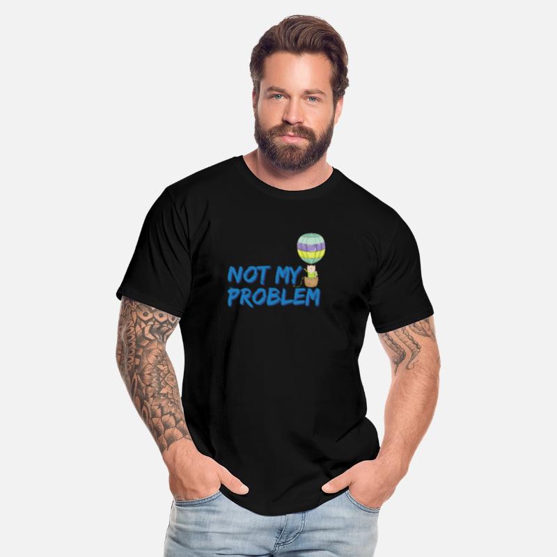 Not my problem | cute cat on a hot air balloon