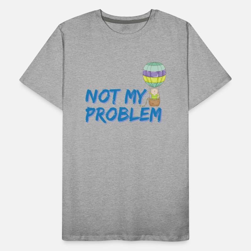 Not my problem | cute cat on a hot air balloon