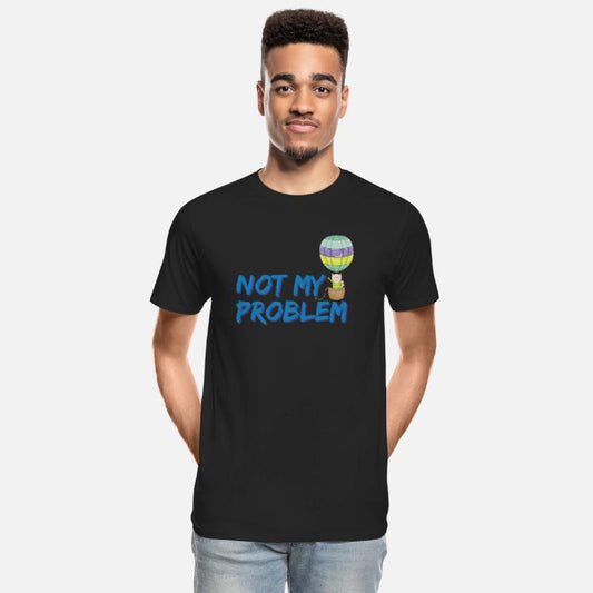 Not my problem | cute cat on a hot air balloon