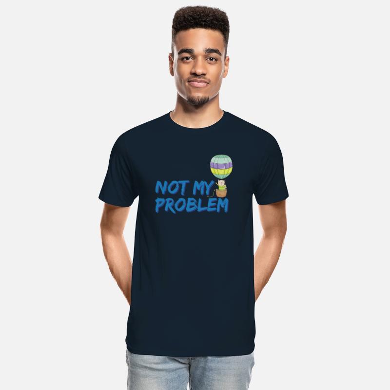 Not my problem | cute cat on a hot air balloon