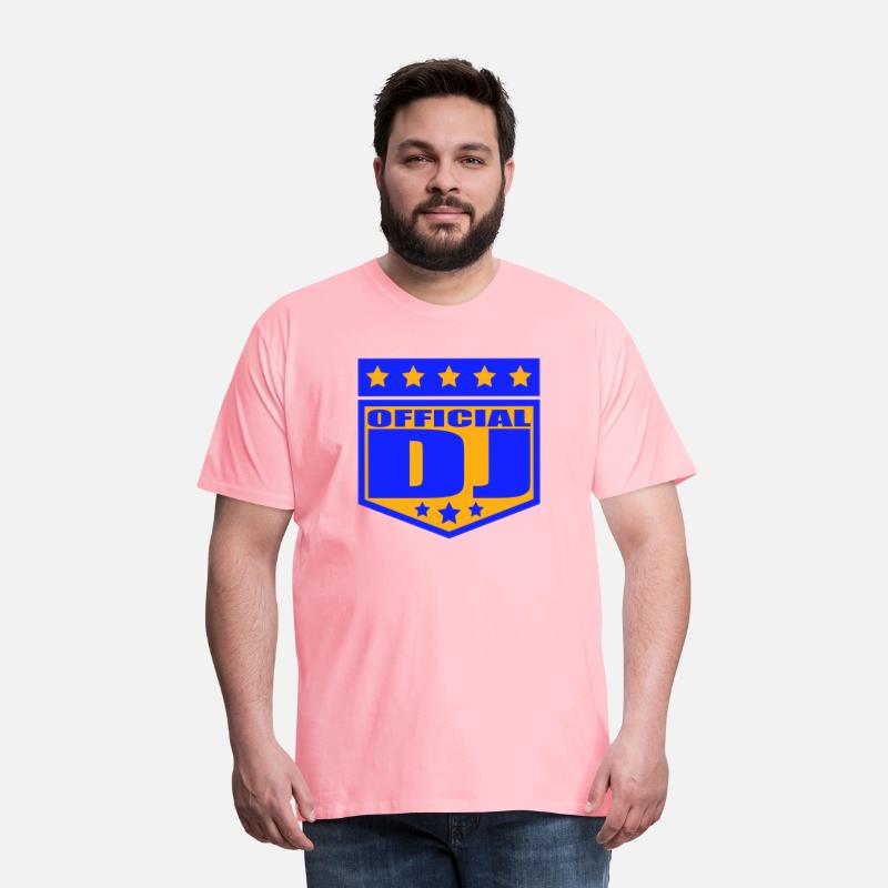 Official DJ Star Music Party Text Lettering Emblem