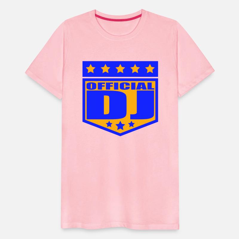 Official DJ Star Music Party Text Lettering Emblem