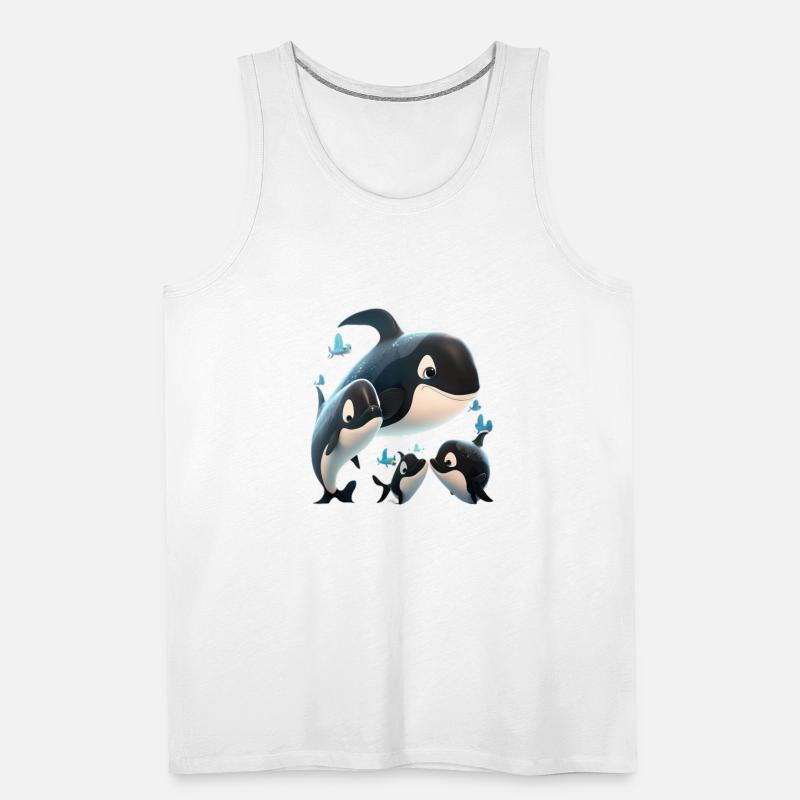 Orcas Whale Sea Under Water Orcas Fish