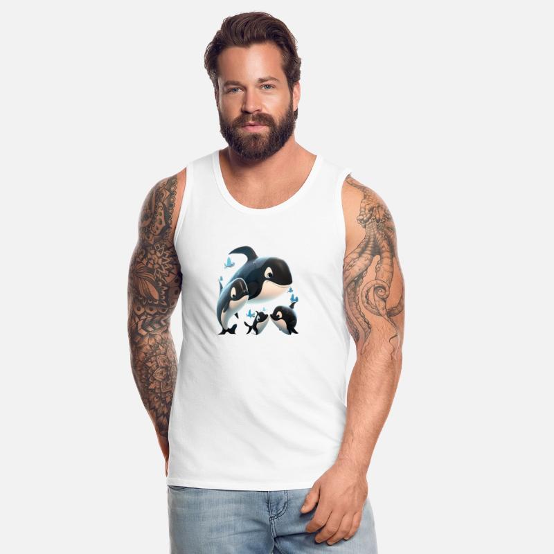 Orcas Whale Sea Under Water Orcas Fish