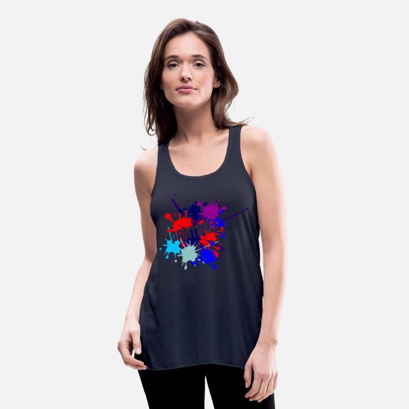 Paintball text cut out in paint splatter text