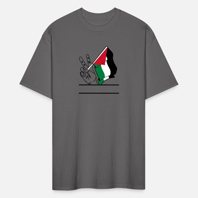 Palestine flag transparent peace sign text space