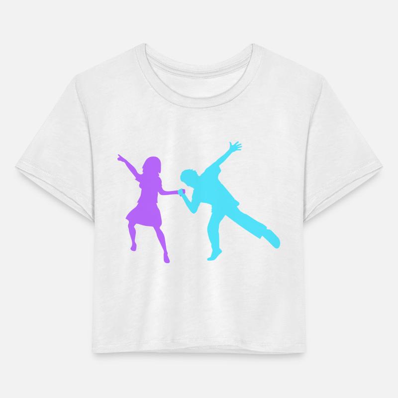 Party Woman Man Couple Dancing Together Silhouette
