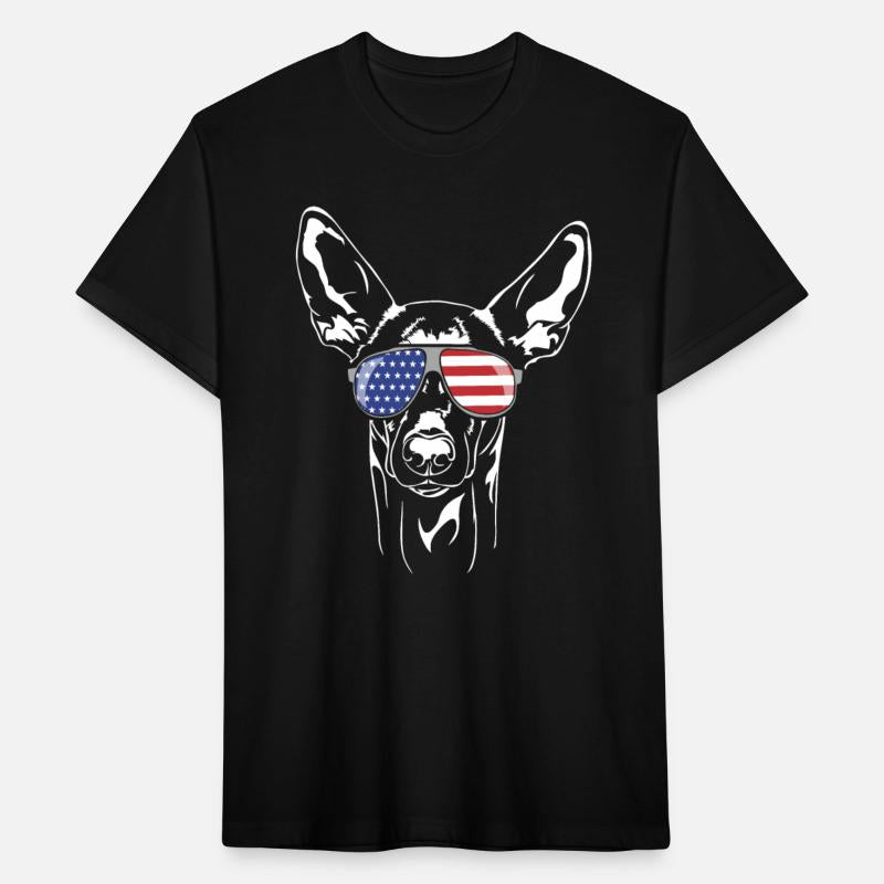 Patriotic Pharaoh Hound American Flag Dog