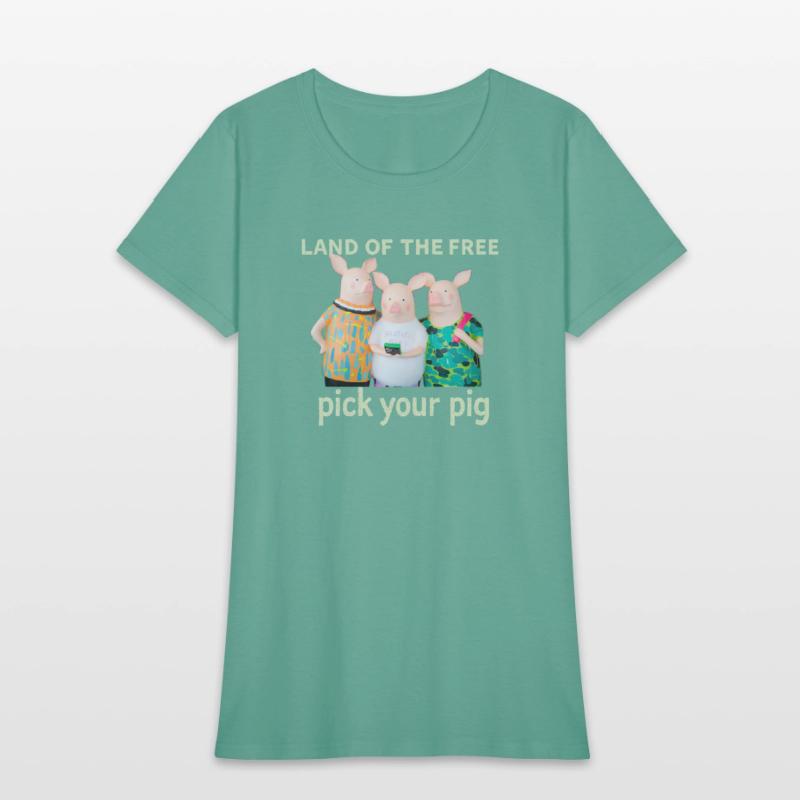 “Pick Your Pig™ – Satirical American Politics Tees