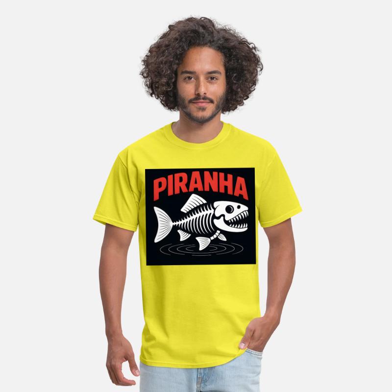 Piranha Skeleton – Bold Fish Bones Graphic