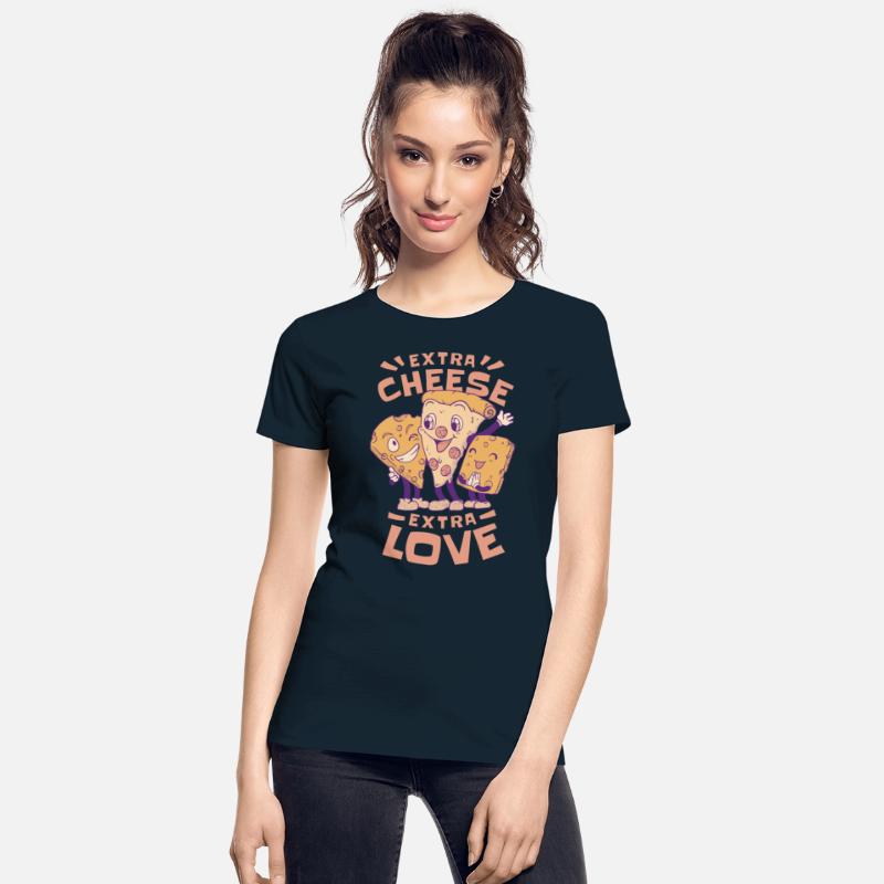 Pizza, quote that reads Extra cheese extra love