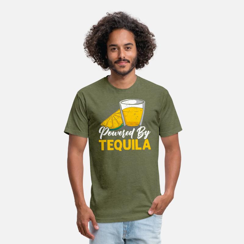 Powered By Tequila Alcohol Drinker Drink Tequila