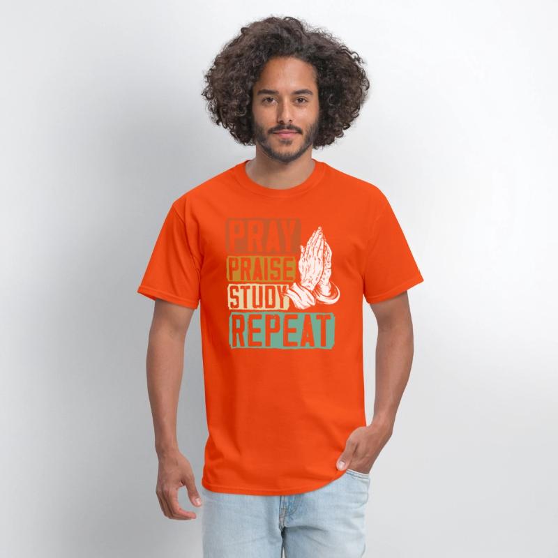 Pray Praise Study Repeat Christian Believer