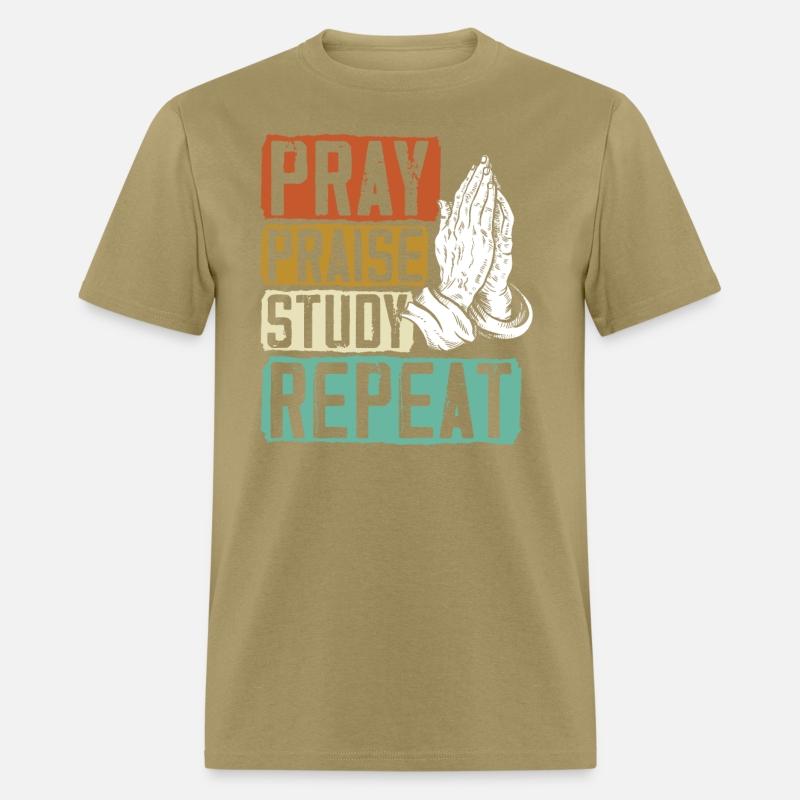 Pray Praise Study Repeat Christian Believer