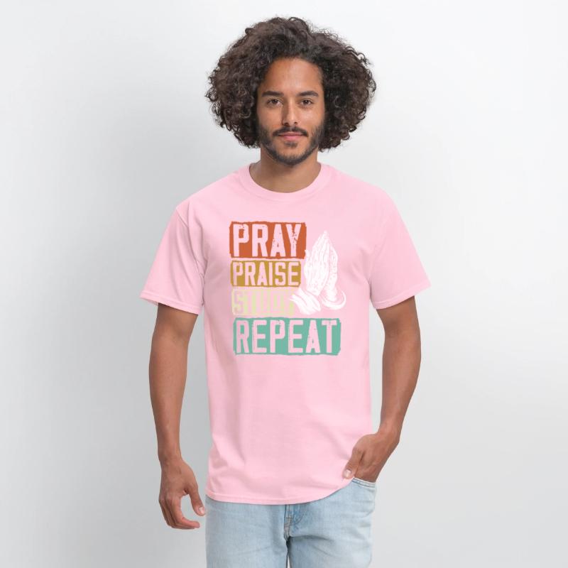 Pray Praise Study Repeat Christian Believer