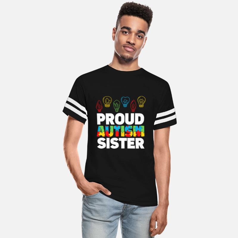 Proud Autism Sister Puzzle Light Bulb Autism