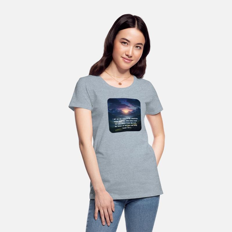 Psalm 121 mountain sunrise Christian Faith hope