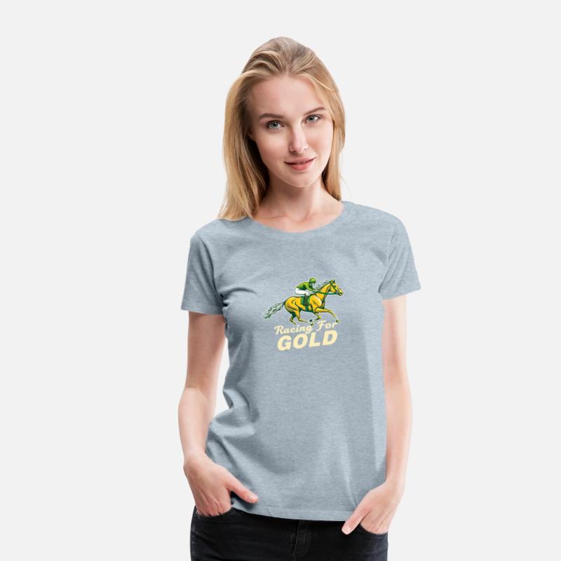 Racing for Gold Horse Jockey Design