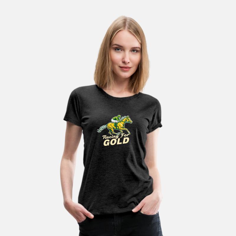 Racing for Gold Horse Jockey Design